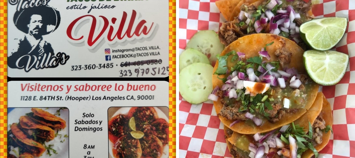 Tacos villa-birria estilo Jalisco Menu