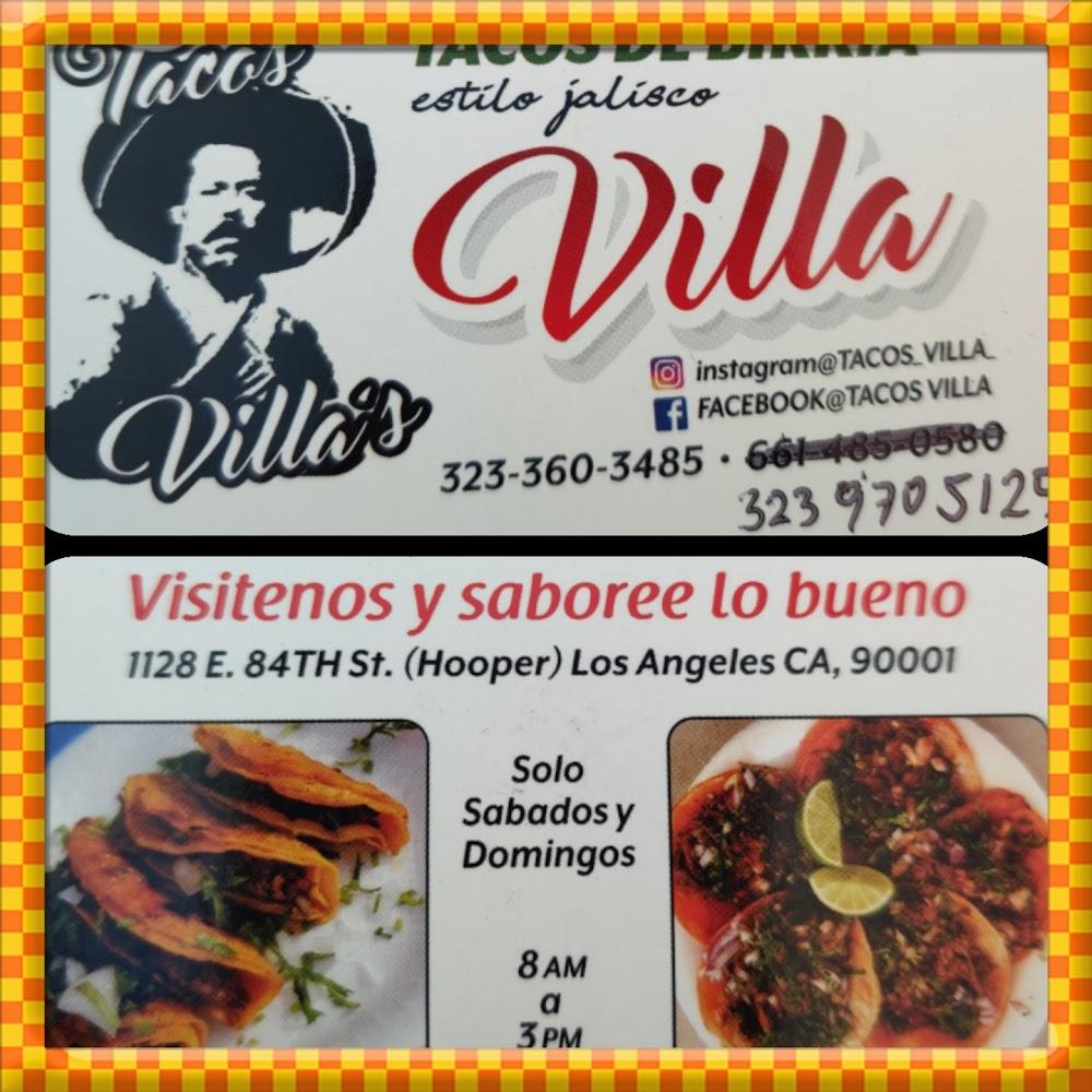 Tacos villa-birria estilo Jalisco Menu image 1